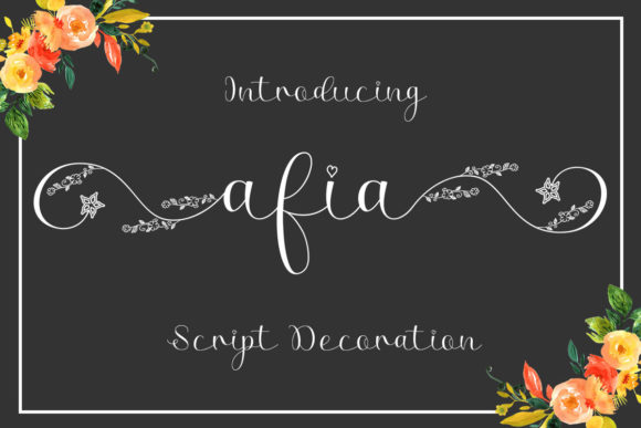 Afia Script: A Font Designed for Marketing Campaigns