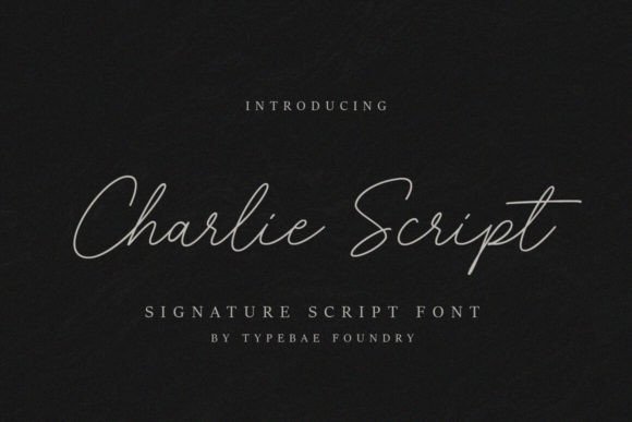 Charlie Script: The Signature Font for Crafters