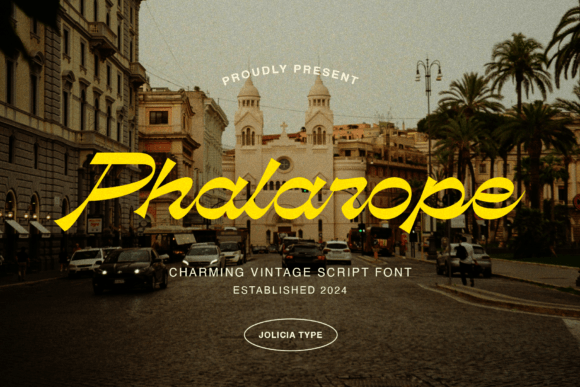 Exploring Phalarope: A Unique Reverse Contrast Script Font