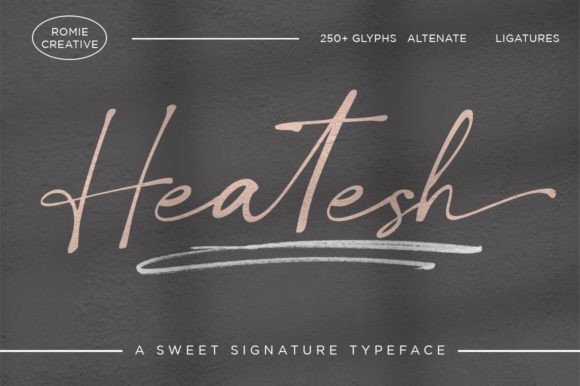 Heatesh Script: A Font for Editorial Elegance