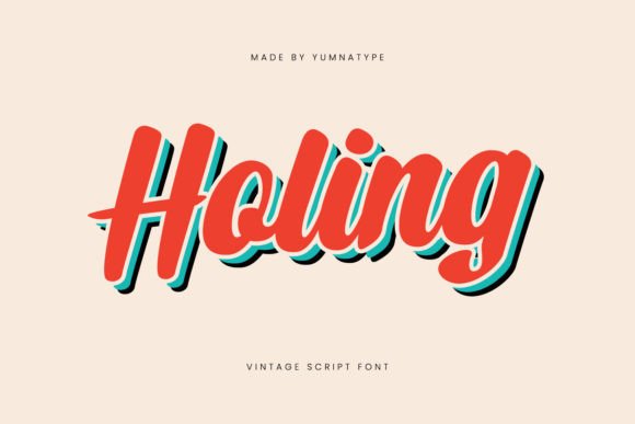 Holing: A Font Review for Vintage-Inspired Branding