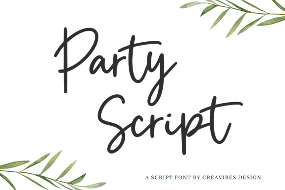 Party Script: A Casual Font for Lively Digital Campaigns