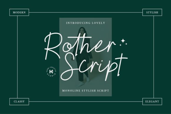 Rother Script: A Monoline Typeface for Editorial Elegance
