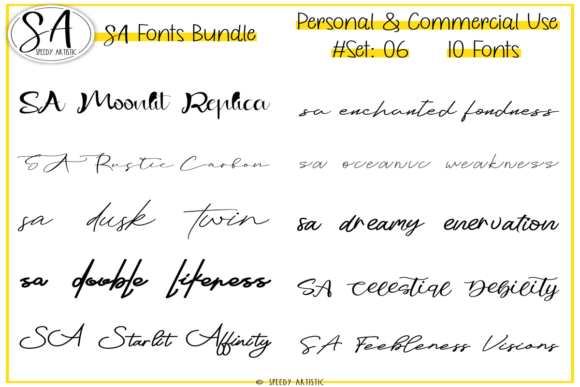 Script Amp Handwritten Bundle 6 Fonts for Campaign Designers