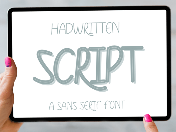 Script: The Handwritten Font for Creative Products