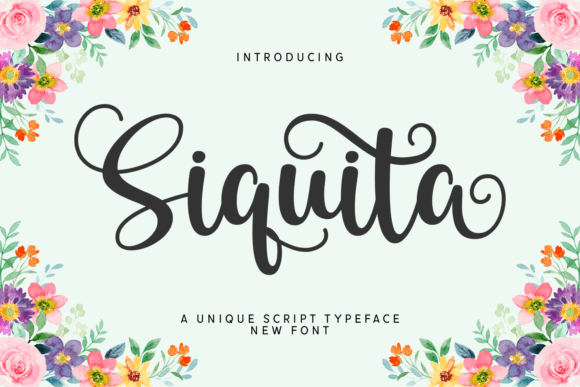 Siquita: A Script Font for Relaxed Editorial Style