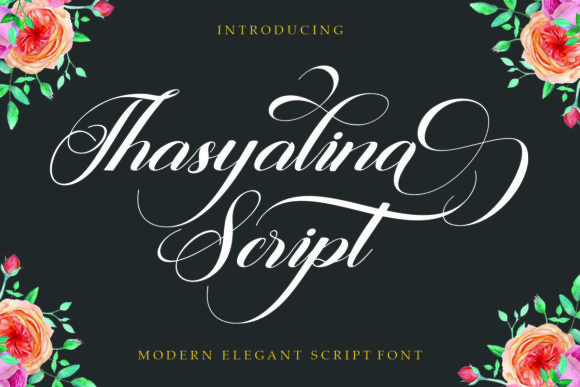 Thasyalina Script: A Graceful Font for Crafted Products