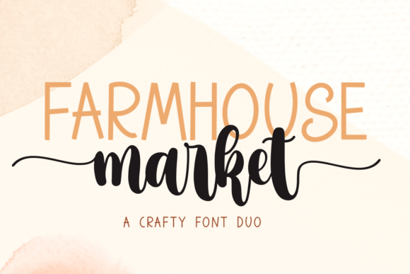 The Farmhouse Market Font Duo for Editorial Design