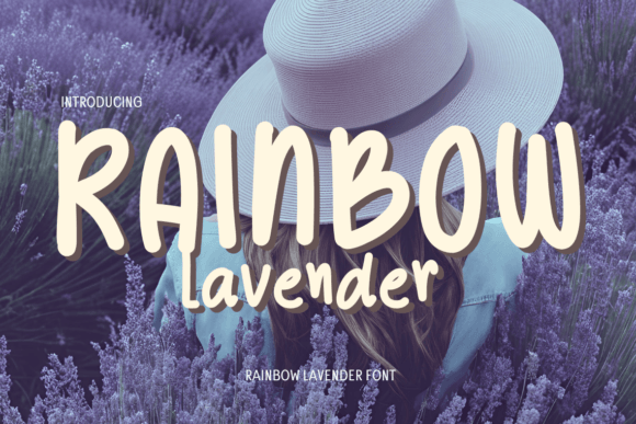 The Rainbow Lavender Font for Editorial Elegance