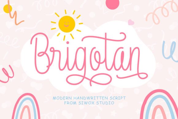 Using Brigotan: A Cute Monoline Script Font for Campaigns